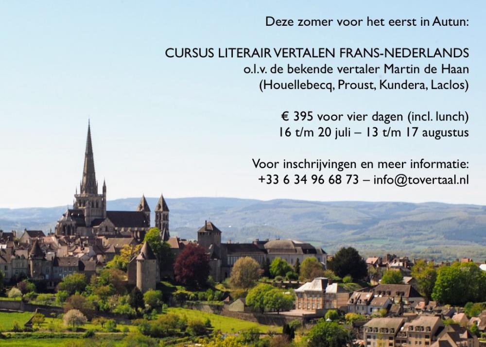 Cursus literair vertalen Autun Martin de Haan