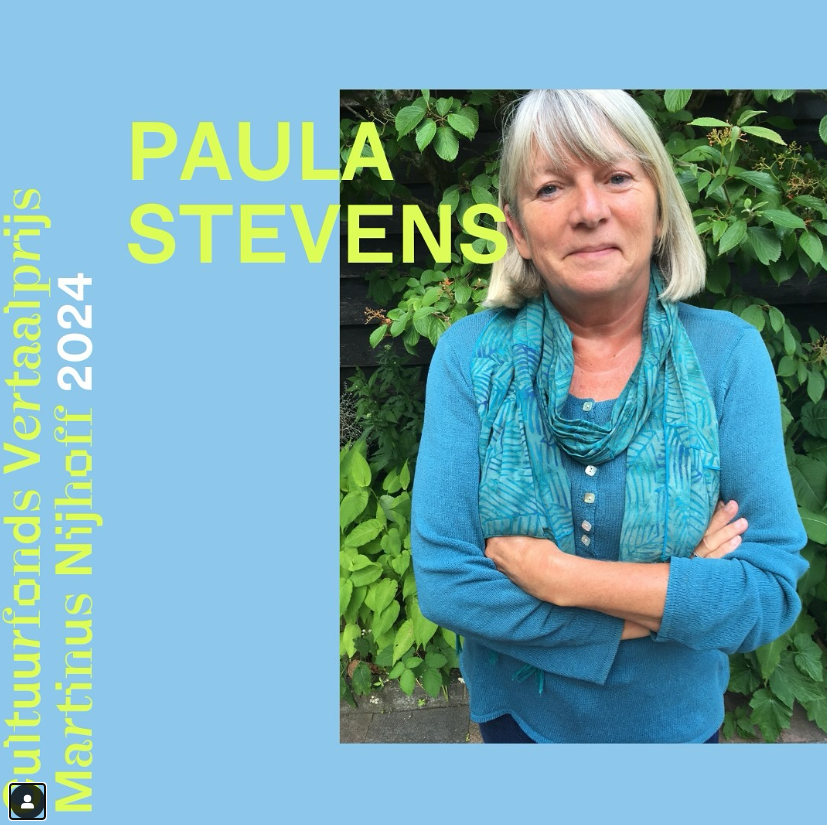screenshot post Cultuurfonds bestaande uit een foto van Paula Stevens en het logo van het cultuurfonds